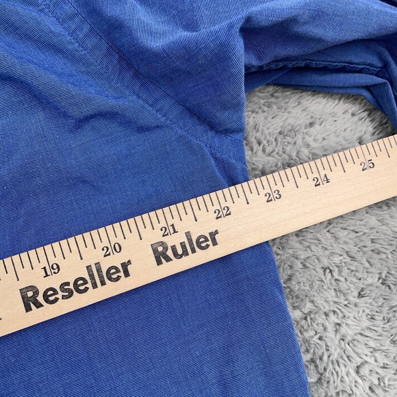 Eddie Bauer Mens Small Blue Poplin Lightweight Long Sleeve Button Down Casual - Picture 8 of 10